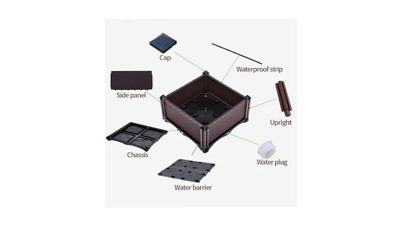 Soga 80 cm Planter Box With Legs Deepen Soga 80 cm Planter Box With Legs Deepen