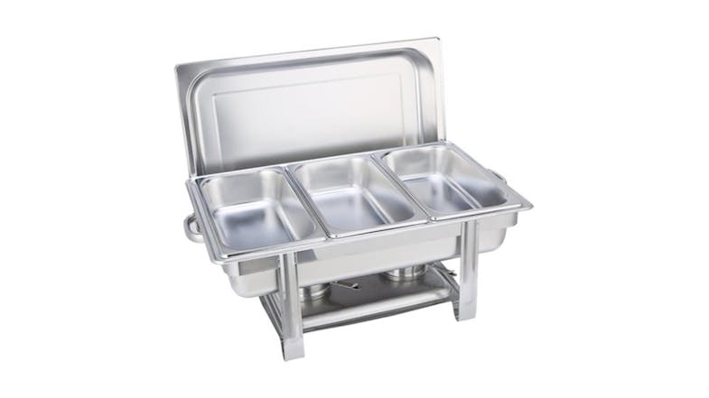 Soga Triple Tray Food Warmer Chafing Dish - Stainless Steel Soga Triple Tray Food Warmer Chafing Dish - Stainless Steel