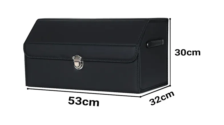 Soga Car Boot Storage Box With Lock Medium - Black Soga Car Boot Storage Box With Lock Medium - Black