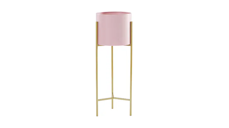 Soga 42cm 2 Layer Pot Plant Stand - Gold/Pink Soga 42cm 2 Layer Pot Plant Stand - Gold/Pink