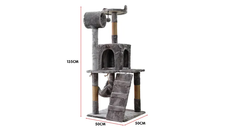 Furtastic Cat Tree 135cm - Silver Grey Furtastic Cat Tree 135cm - Silver Grey