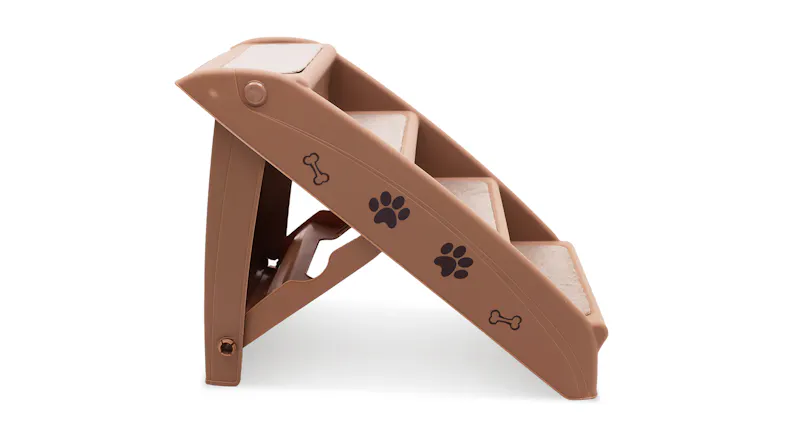 side view of the Furtastic foldable pet stairs side view of the Furtastic foldable pet stairs