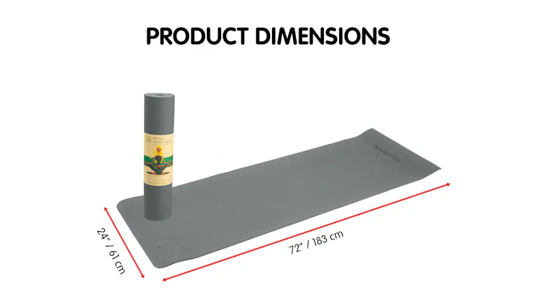 Powertrain 6mm Eco-Friendly TPE Yoga Exercise Mat - Light Grey Powertrain 6mm Eco-Friendly TPE Yoga Exercise Mat - Light Grey