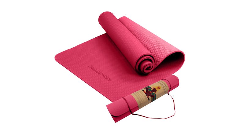 Powertrain 6mm Eco-Friendly TPE Yoga Exercise Mat - Rose Pink Powertrain 6mm Eco-Friendly TPE Yoga Exercise Mat - Rose Pink