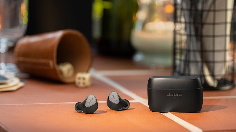 Jabra Elite 5 Hybrid Active Noise Cancelling True Wireless In-Ear Headphones - Titanium Black