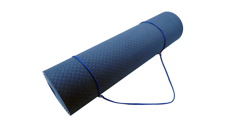 Powertrain 8mm Eco-Friendly TPE Yoga Exercise Mat - Dark Blue Powertrain 8mm Eco-Friendly TPE Yoga Exercise Mat - Dark Blue