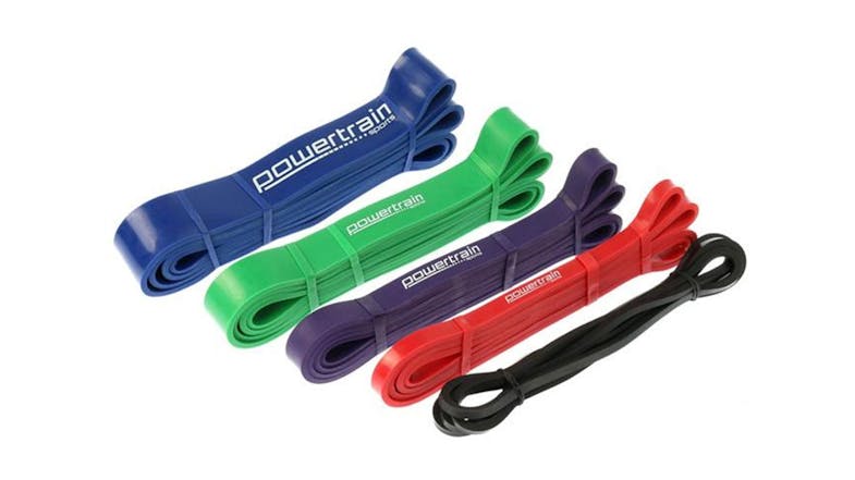 Powertrain 5 Pack Heavy Duty Exercise Resistance Bands Powertrain 5 Pack Heavy Duty Exercise Resistance Bands