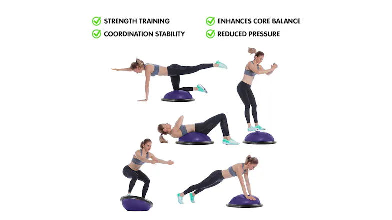Powertrain Yoga Ball Balance Trainer - Purple Powertrain Yoga Ball Balance Trainer - Purple