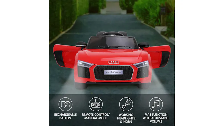 Audi R8 Spyder Electric Ride On Car - Red Audi R8 Spyder Electric Ride On Car - Red
