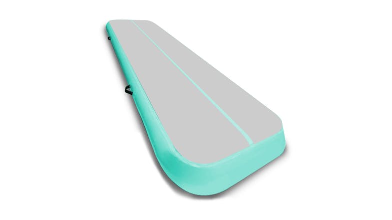 Powertrain 7.0m Airtrack Inflatable Tumbling Mat Gym - Grey/Green Powertrain 7.0m Airtrack Inflatable Tumbling Mat Gym - Grey/Green