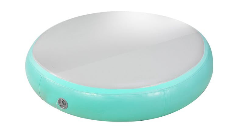 Powertrain 1m Airtrack Spot Round Inflatable Gymnastics Mat - Green Powertrain 1m Airtrack Spot Round Inflatable Gymnastics Mat - Green