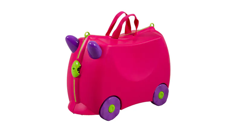 Kiddicare Bon Voyage Kids Ride On Suitcase - Pink Kiddicare Bon Voyage Kids Ride On Suitcase - Pink