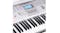 Karrera 61 Keys Electronic Keyboard with Stand - Silver Karrera 61 Keys Electronic Keyboard with Stand - Silver