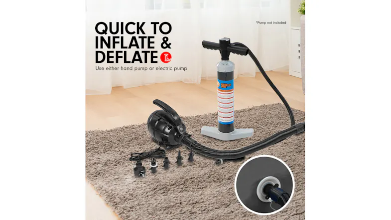 Powertrain Airtrack Inflatable Gymnastics Air Barrel Roller 120 x 75cm - Black Powertrain Airtrack Inflatable Gymnastics Air Barrel Roller 120 x 75cm - Black