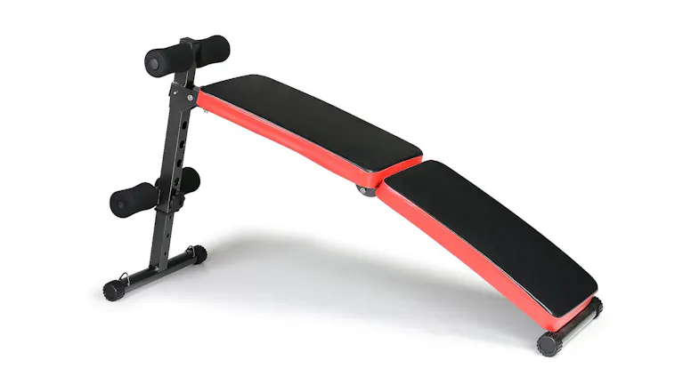 Powertrain Incline Sit-Up Gym Bench with Bands Powertrain Incline Sit-Up Gym Bench with Bands