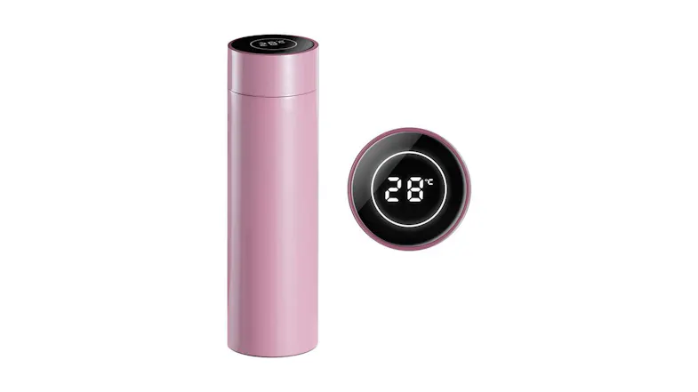 Soga 500ml Smart LCD Vacuum Flask - Pink Soga 500ml Smart LCD Vacuum Flask - Pink