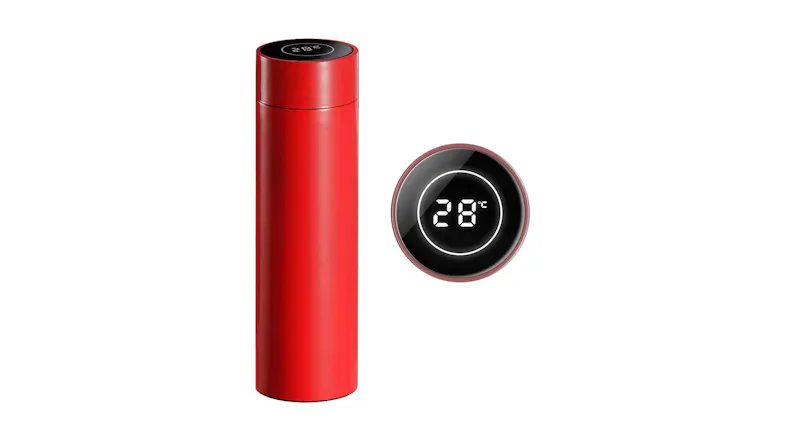 Soga 500ml Smart LCD Vacuum Flask - Red Soga 500ml Smart LCD Vacuum Flask - Red