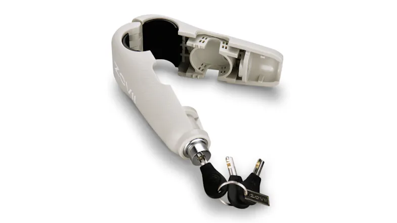 Zovii Alarm Handle Bar Grip Lock - White Zovii Alarm Handle Bar Grip Lock - White