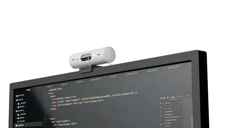 Logitech Brio 500 Full HD Webcam - Off White Logitech Brio 500 Full HD Webcam - Off White