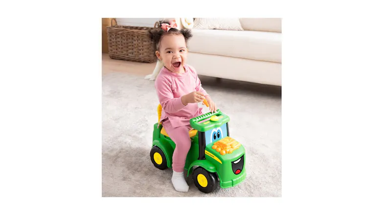 John Deere Toy Johnny Tractor Ride On - Green/Yellow John Deere Toy Johnny Tractor Ride On - Green/Yellow