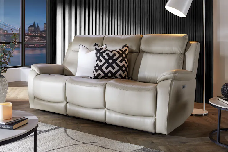 Flinders 3 Seater Leather Electric Recliner Sofa Flinders 3 Seater Leather Electric Recliner Sofa