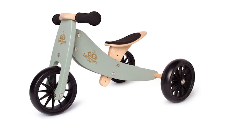 Kinderfeets Tiny Tot 2 In 1 Tricycle & Balance Bike - Sage Kinderfeets Tiny Tot 2 In 1 Tricycle & Balance Bike - Sage