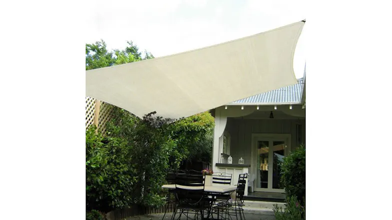 Wallaroo Waterproof Rectangle Shade Sail 2 x 4m - Cream Wallaroo Waterproof Rectangle Shade Sail 2 x 4m - Cream