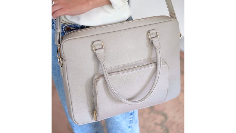 Stackers 15" Laptop Bag - Taupe