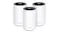 A front view of three TP-Link Deco XE75 units. A front view of three TP-Link Deco XE75 units.
