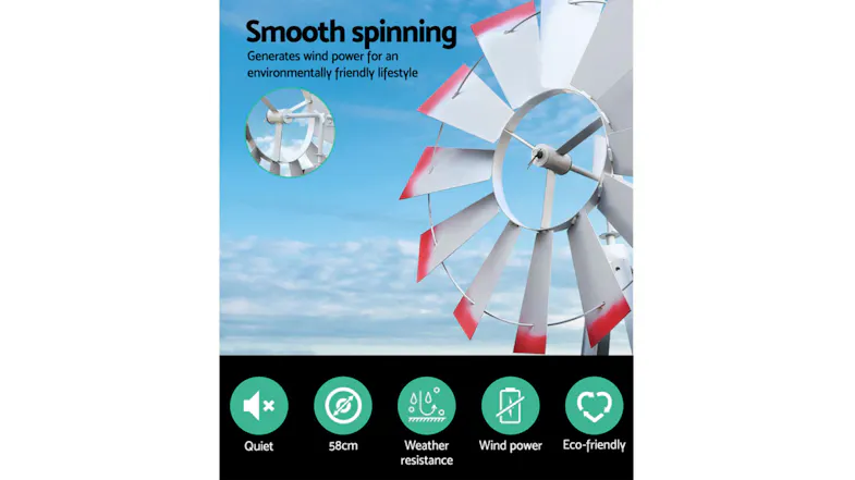 Gardeon Garden Windmill Ornament 146cm Gardeon Garden Windmill Ornament 146cm
