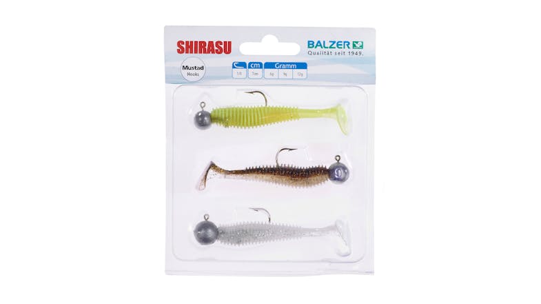 Shirasu 7cm Lure Set - Akiri Worm Soft Lure Set Shirasu 7cm Lure Set - Akiri Worm Soft Lure Set