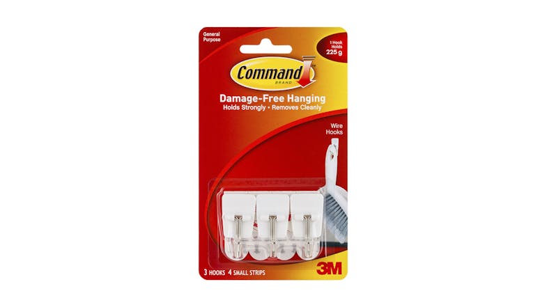 Command Hook 17067 Small White Wire 3 Pack Command Hook 17067 Small White Wire 3 Pack