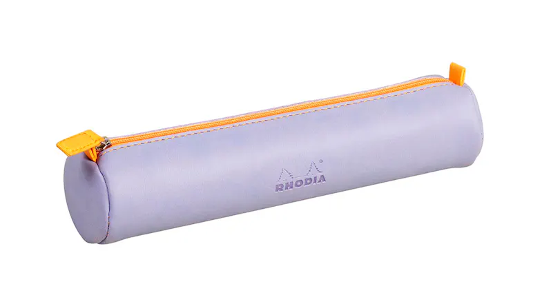 Rhodiarama Round Pencil Case - Iris Blue Rhodiarama Round Pencil Case - Iris Blue
