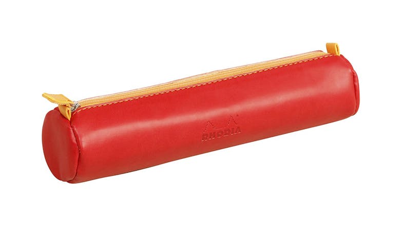 Rhodiarama Round Pencil Case - Poppy Rhodiarama Round Pencil Case - Poppy