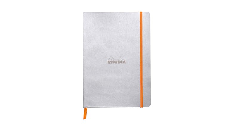 Rhodiarama Notebook A5 Dotted - Silver Rhodiarama Notebook A5 Dotted - Silver
