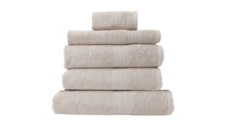 Royal Comfort Cotton Bamboo Towel 5 Piece - Beige Royal Comfort Cotton Bamboo Towel 5 Piece - Beige