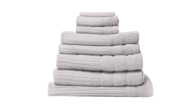 Royal Comfort Eden Cotton Towel Pack 8 Piece - Sea Holly Royal Comfort Eden Cotton Towel Pack 8 Piece - Sea Holly