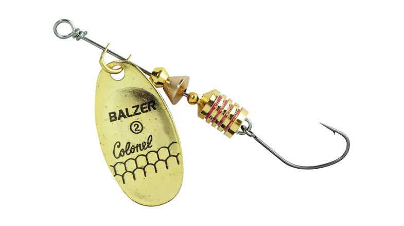 Colonel Classic Trout Spinner Lure Single Hook 1.5g - Gold Colonel Classic Trout Spinner Lure Single Hook 1.5g - Gold