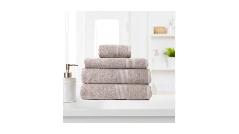 Royal Comfort Cotton Bamboo Towel Set 4 Piece - Champagne Royal Comfort Cotton Bamboo Towel Set 4 Piece - Champagne