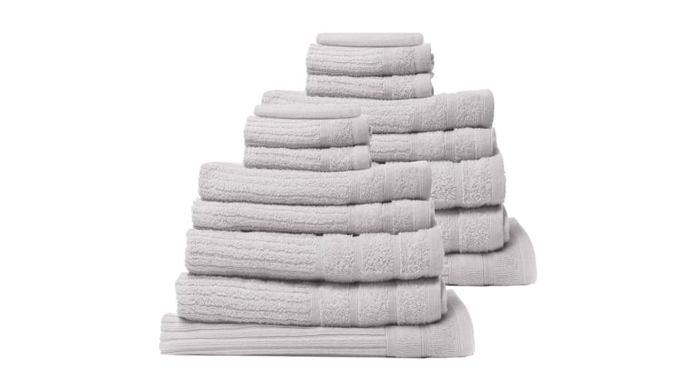 Royal Comfort Eden Cotton Towel Pack 16 Piece - Sea Holly Royal Comfort Eden Cotton Towel Pack 16 Piece - Sea Holly
