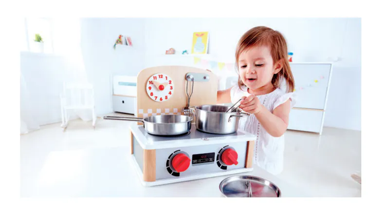Hape 2-In-1 Kitchen & Grill Set Hape 2-In-1 Kitchen & Grill Set