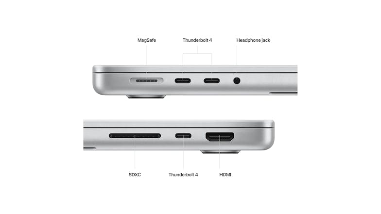 Apple MacBook Pro 14" with M2 Max Chip 12-Core CPU/30-Core GPU 32GB-RAM 1TB-SSD - Silver (2023)