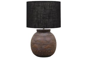 Georgia 54cm Table Lamp by Banyan - Brown