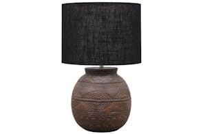 Georgia 54cm Table Lamp by Banyan - Brown