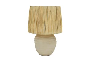 Wave 43cm Table Lamp by Stoneleigh & Roberson - Natural
