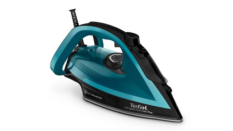 Tefal Ultraglide Anti-Calc Plus Steam Iron - Teal/Black (FV5873) Tefal Ultraglide Anti-Calc Plus Steam Iron - Teal/Black (FV5873)