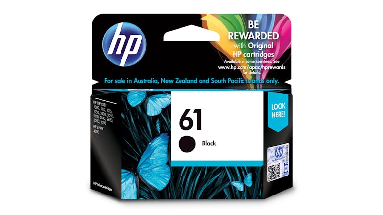 HP 61 Ink Cartridge - Black - 170 Page Yield (CH561WA) HP 61 Ink Cartridge - Black - 170 Page Yield (CH561WA)