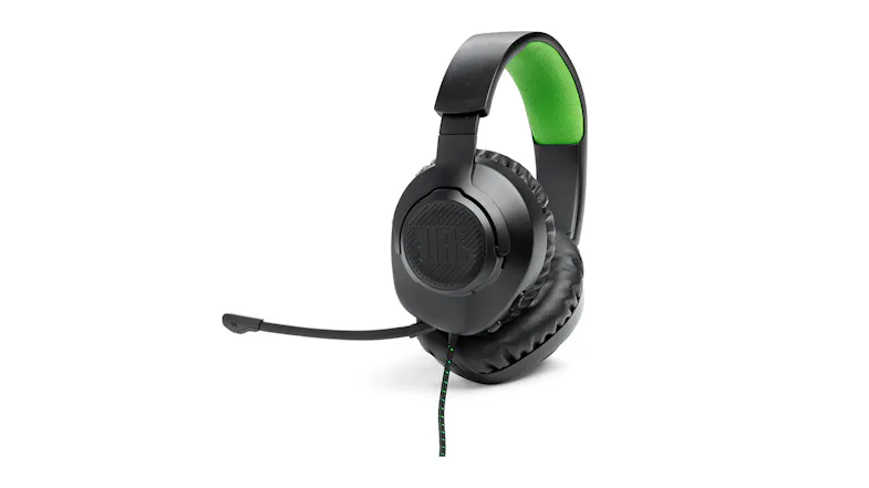 JBL Quantum 100X Wired Over-Ear Gaming Headset - Black/Green JBL Quantum 100X Wired Over-Ear Gaming Headset - Black/Green
