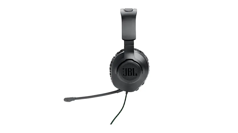 JBL Quantum 100X Wired Over-Ear Gaming Headset - Black/Green JBL Quantum 100X Wired Over-Ear Gaming Headset - Black/Green
