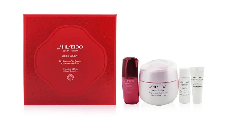 White Lucent Holiday Set: Gel Cream 50ml + Cleansing Foam 5ml + Softener Enriched 7ml + Ultimune Concentrate 10ml - 4pcs White Lucent Holiday Set: Gel Cream 50ml + Cleansing Foam 5ml + Softener Enriched 7ml + Ultimune Concentrate 10ml - 4pcs